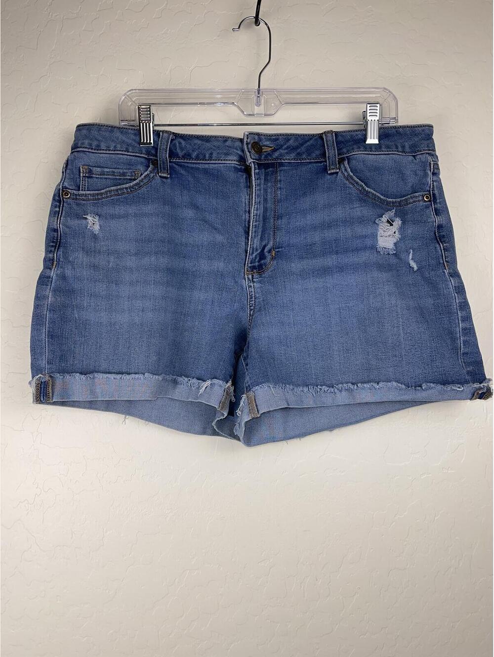 Sonoma Distressed Denim Shorts with Frayed Hem